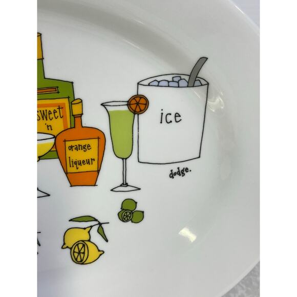 Margarita by Ursula Dodge 1970s Platter Salt Dish & 8 Appetizer Plate Set-Retro - Picture 11 of 16